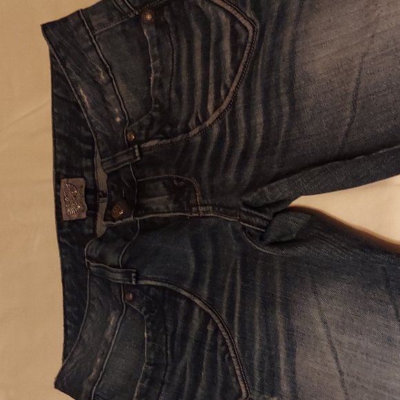 REROCK EXPRESS  SKINNY  JEANS   DARK BLUE DENIM  SZ.4 - Picture 8 of 8